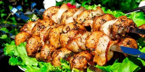 Шишчета с гъби на скара - как да мариновате гъби шампиньони на барбекю